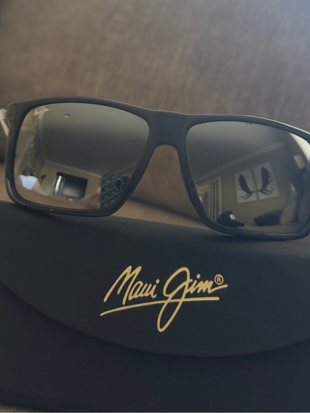 Maui Jim MAMALU BAY Sunglasses - Black Frames, Gray Lenses